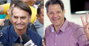 Bolsonaro e Haddad se enfrentam no próximo dia 28.