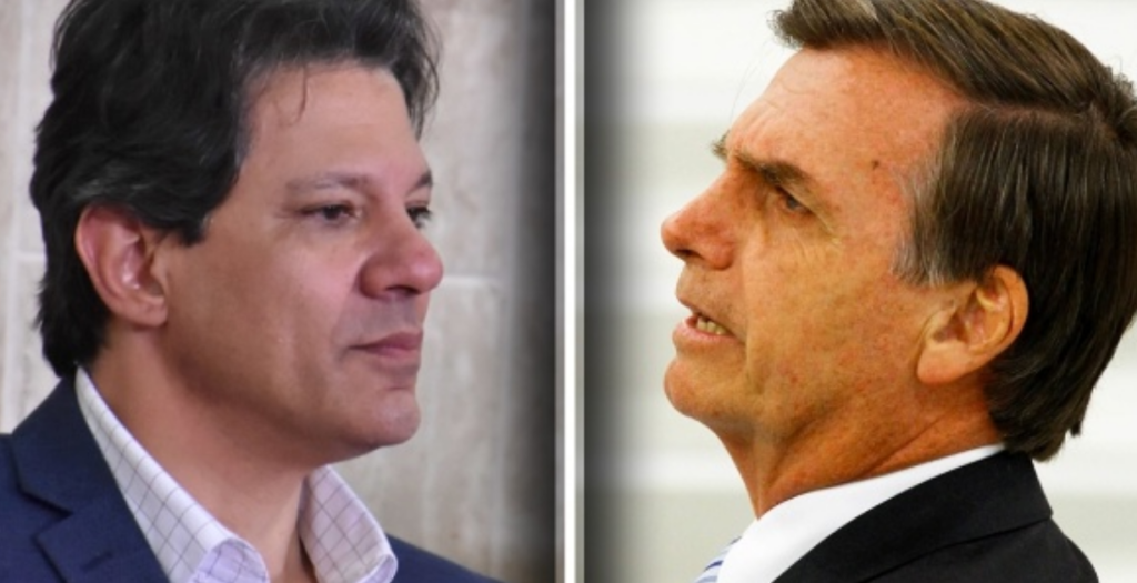 Bolsonaro aumenta e Haddad diminui rejeição entre evangélicos.