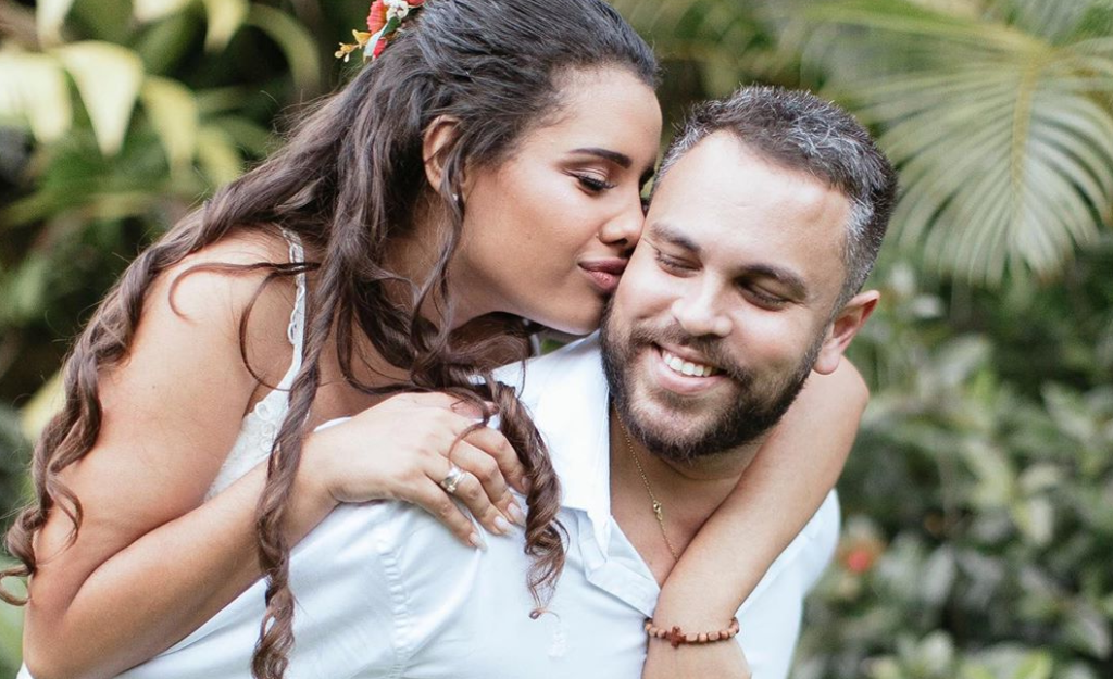 Alinne Araújo e Orlando Costa em ensaio pré-casamento.