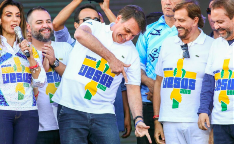 Bolsonaro na Marcha Para Jesus 2019.